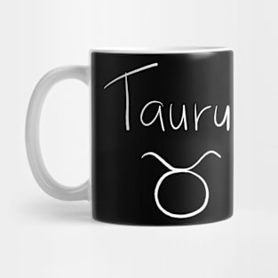 Taurus handwritten astrology symbol Mug